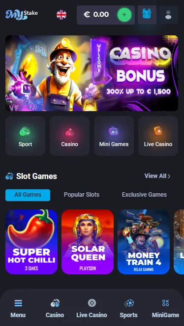 Gift icon in the mobile header